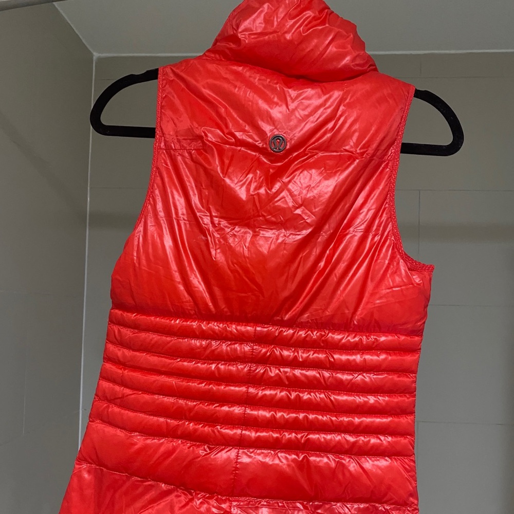 Lululemon Sunset Orange Down Puffer Vest